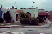 the exterior of the Bodhi Tree Bookstore as seen from Westbourne Avenue in the early 1970s.