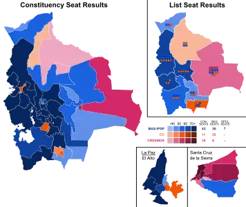 Results in the Chamber of Deputies.