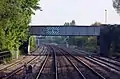 Bridge over the railway at Walton Well Road.