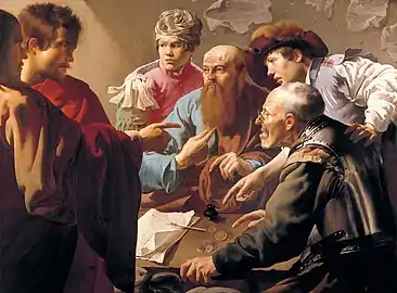 The Calling of St. Matthew (1621), 102 × 137&nbsp;cm, Centraal Museum, Utrecht