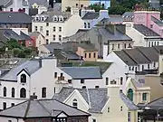 Buildings in Peel from the Castle