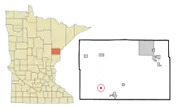 Location of the city of Kettle Riverwithin Carlton County, Minnesota