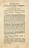 Catalog of anti-slavery publications sold by Isaac Knapp, p.&nbsp;1