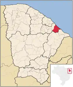 Location in Ceará state