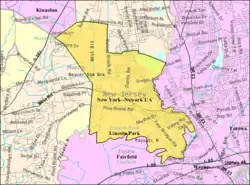 Census Bureau map of Lincoln Park, New Jersey