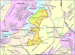 Census Bureau map of Mount Arlington, New Jersey