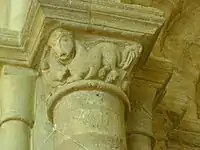 Capital showing a four-legged animal