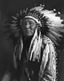 Chief In Full Headdress, Roland W. Reed