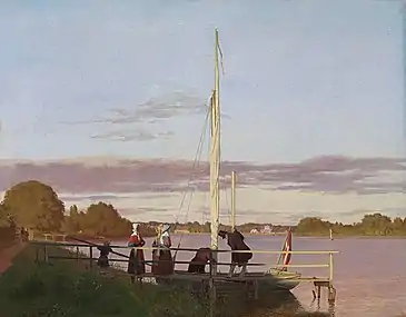 View of Østerbro from Dosseringen (1838)