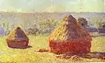 Stacks, End of Summer,  (Meules, fin de l'été), 1891. Oil on canvas. Musée d'Orsay, Paris, France.  W1266