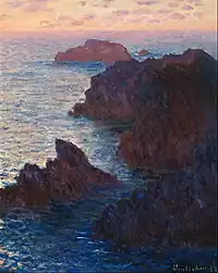 Rocks at Belle-Île, Port-Domois (1886), Cincinnati Art Museum