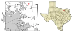 Location of Westminster in Collin County, Texas