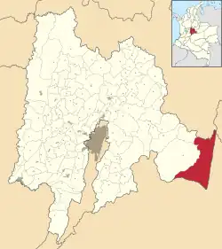 Location of the municipality and town of Gómez Plata in the Antioquia Department of Colombia