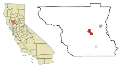 Location in Colusa County and the state of California
