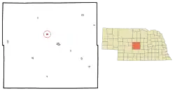 Location of Merna, Nebraska