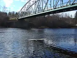 Klarälven running through Munkfors in April 2006