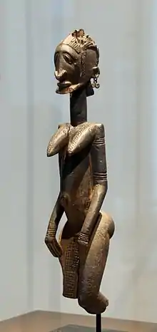 Sculpture, probably an ancestor figure; 17th–18th century; wood; height: 59&nbsp;cm (23 in.); from Mali