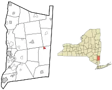Location of Dover Plains, New York
