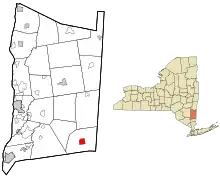 Location of Pawling, New York