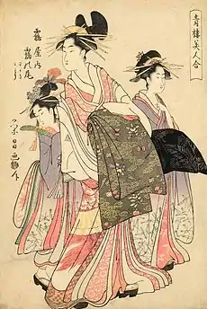 The Courtesan Tsuruno-o of the Tsuruya Brothel with her Attendants c. 1795–1801