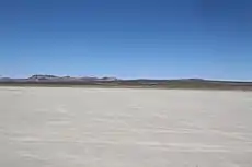 In the distance of El Mirage Dry Lake
