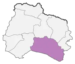 Location of Esfarayen County in&nbsp;North Khorasan&nbsp;province