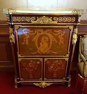 Drop-front desk by Jean-Henri Riesener Waddesdon Manor, England