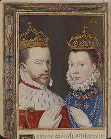 Double Portrait of Philip II of Spain and Elizabeth of Valois, (collection Bibliothèque Nationale de France)