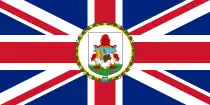 A Union Flag defaced with the coat-of-arms of Bermuda
