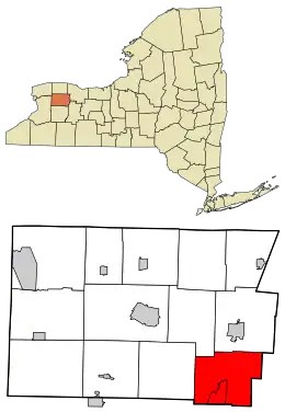 Location in Genesee County and the state of New York