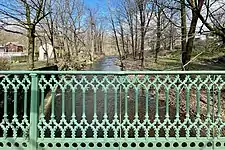 Railing detail, looking north