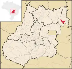 Location in Goiás state