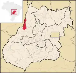 Location in Goiás state