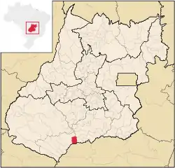 Location in Goiás state