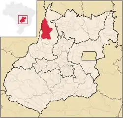Location in Goiás state