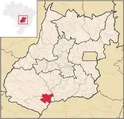 Location in Goiás state