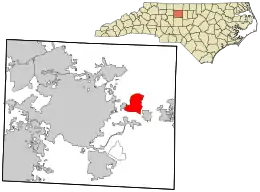 Location in Guilford County and the state of North Carolina