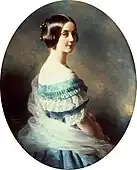 Baroness Hélène Mallet de Chalmassy née&nbsp;Bartholdy,wife of Alphonse,by Winterhalter, 1851