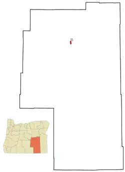 Location in Oregon