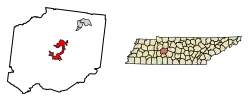 Location in Hickman County, Tennessee