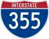 Interstate 355 marker