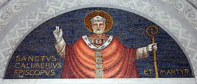19th century mosaic of Calimerius