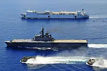 JS Kunisaki and USNS Mercy on 14 June 2010