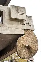 Jacques Vion firestation, balcony detail