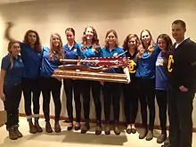 UBC W8+ winners of the Jane Thornton Trophy 2014
