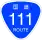 National Route&nbsp;111 marker
