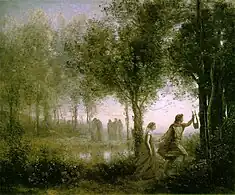 Jean-Baptiste-Camille Corot, Orpheus Leading Eurydice from the Underworld (1861), 112.3 x 137.1&nbsp;cm.