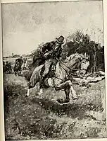 Jerry Abershaw, chased by the King' dragons