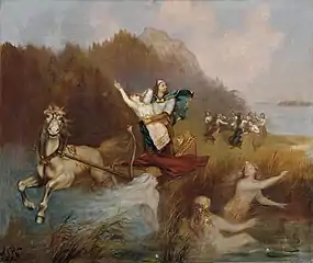 Abduction of Kyllikki, Johan Kortman&nbsp;[fi], 1890