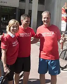 Mariette Mulaire at the 2017 Canada Games torch relay